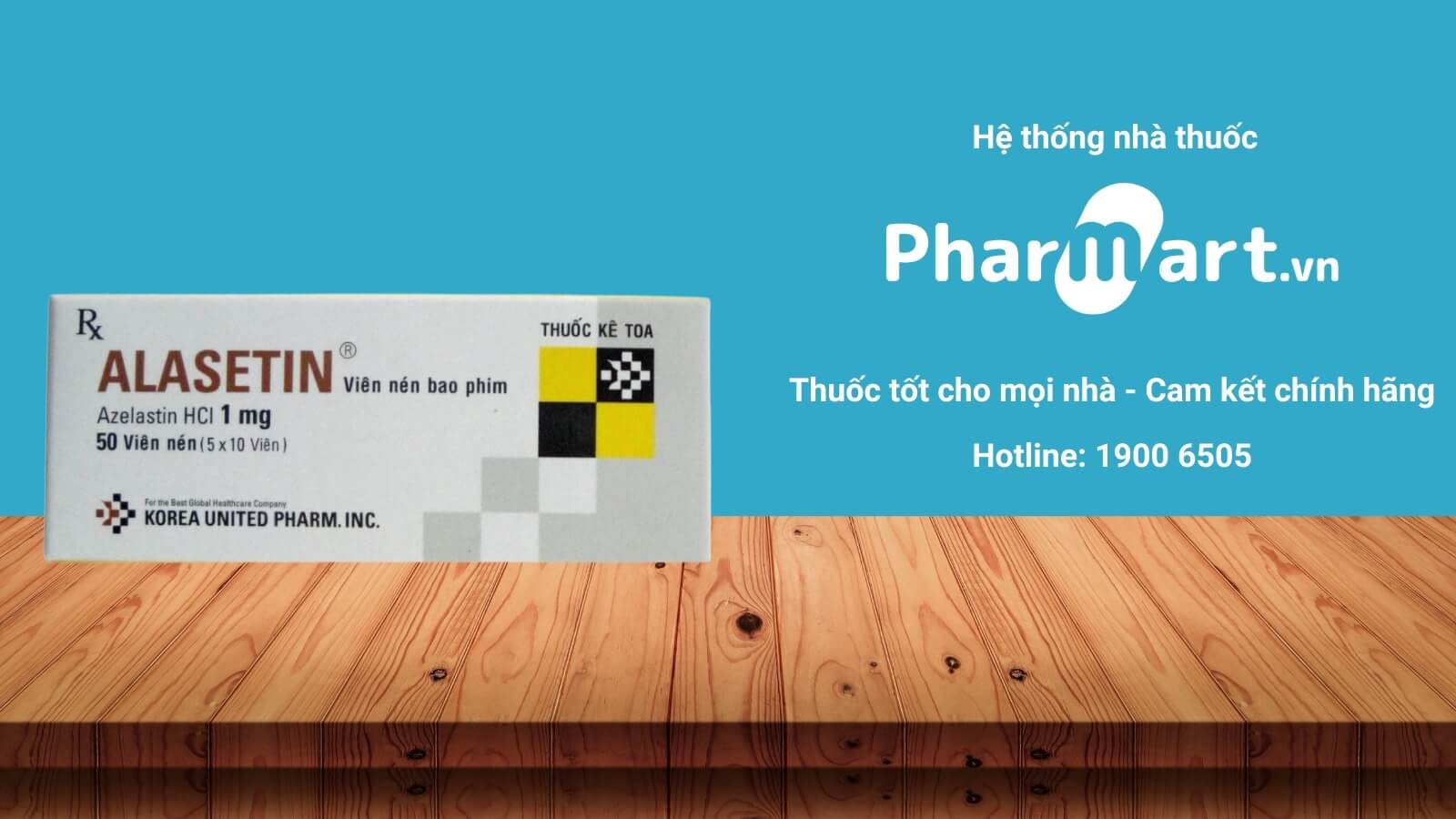 Mua thuốc Alasetin 1mg chính hãng tại Pharmart.vn
