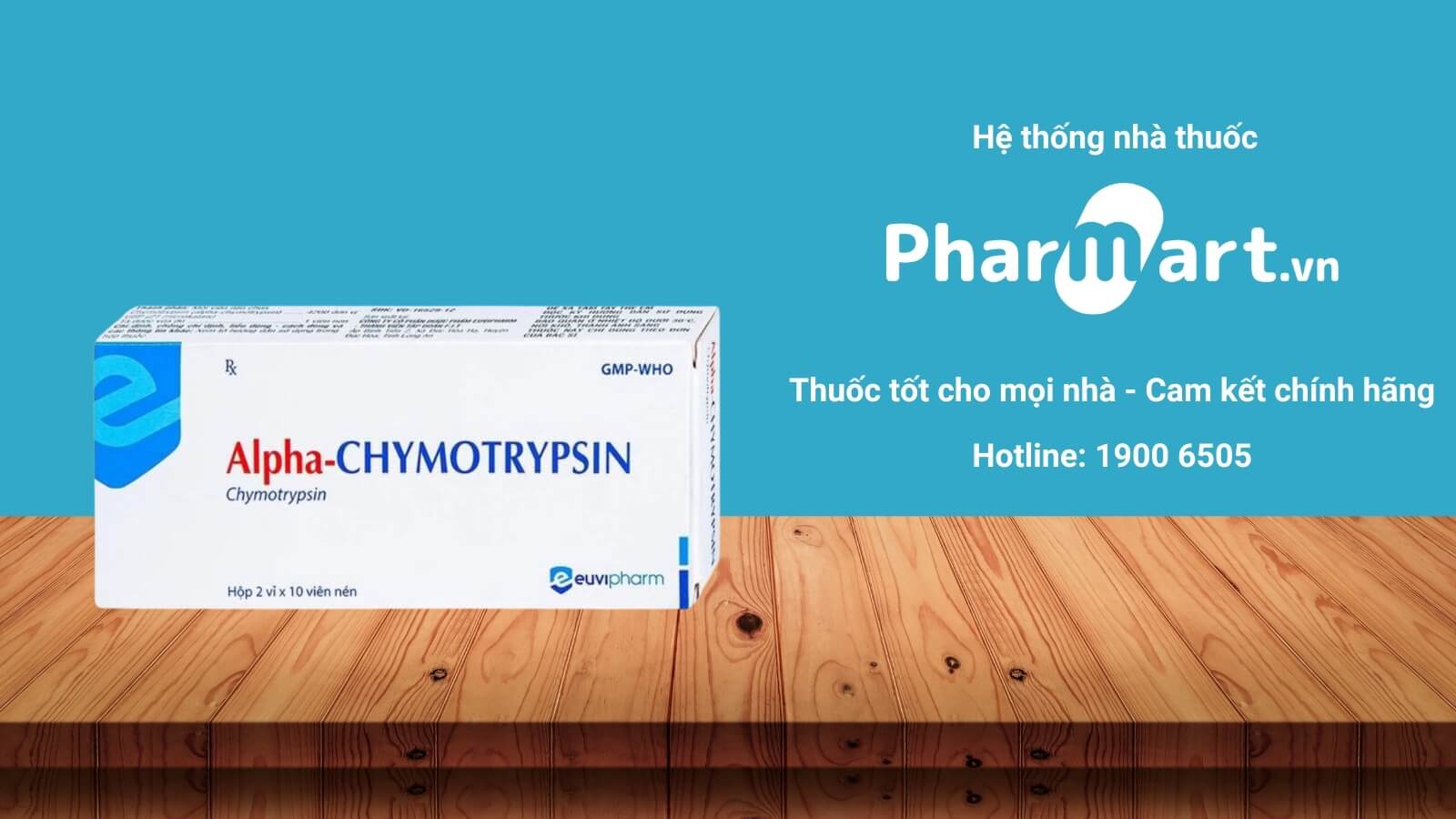 Mua Thuốc Alpha-Chymotrypsin chính hãng tại Pharmart.vn