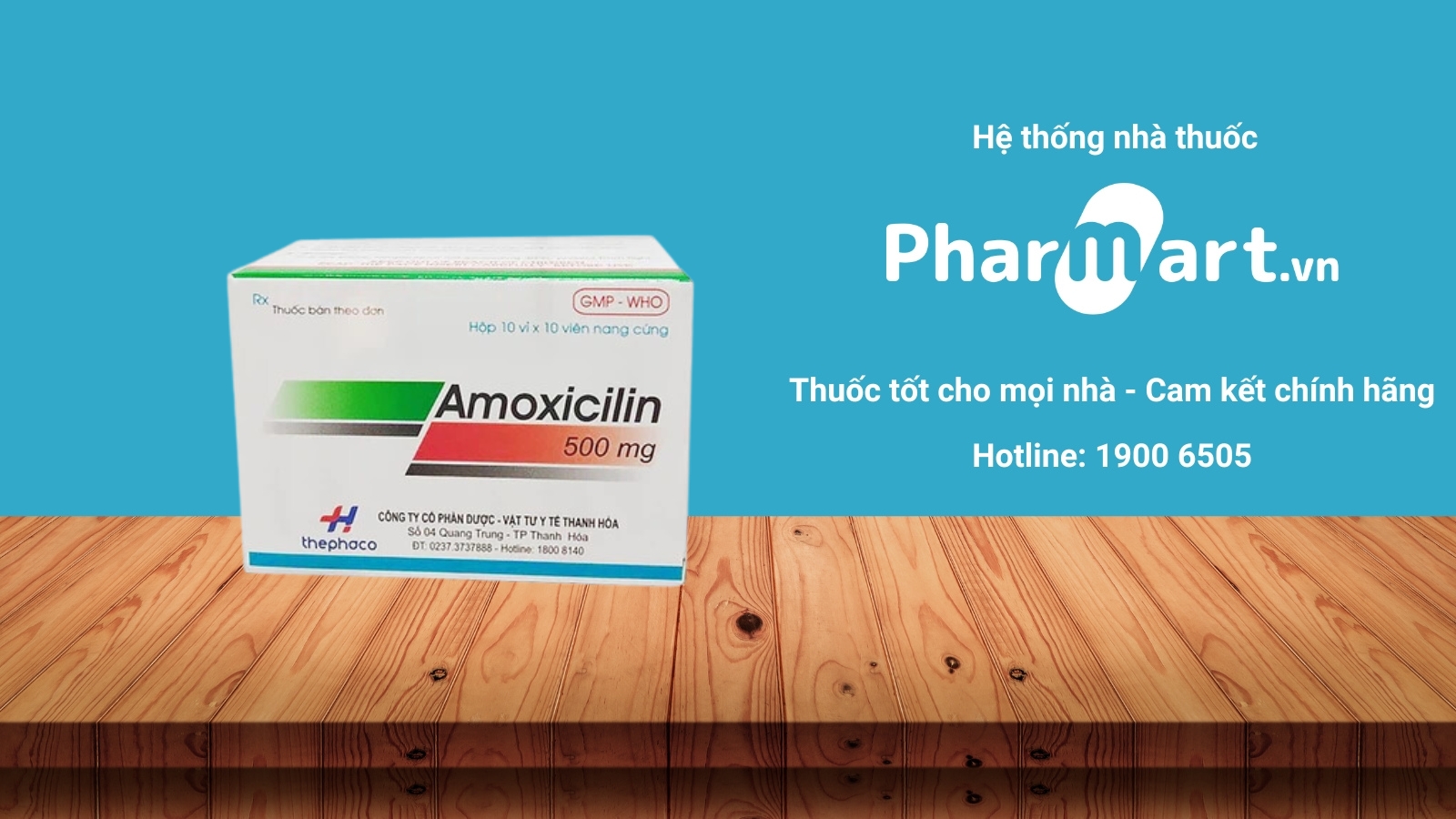 Mua ngay thuốc Amoxicillin 500mg chính hãng tại Pharmart.vn