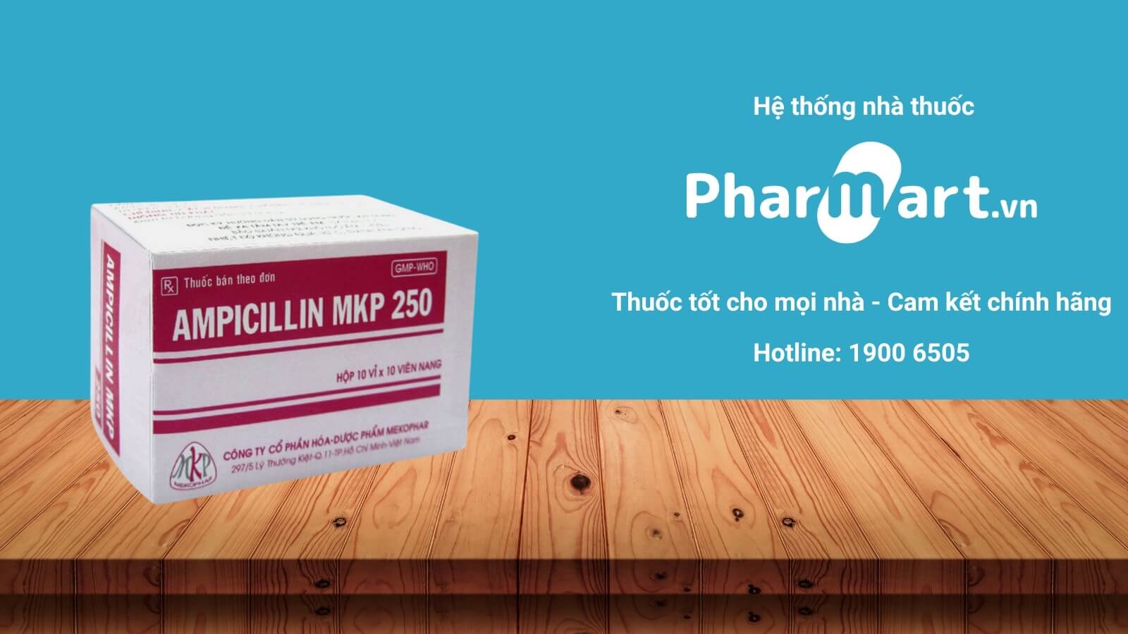 Mua ngay Thuốc Ampicillin MKP 250mg tại Pharmart.vn