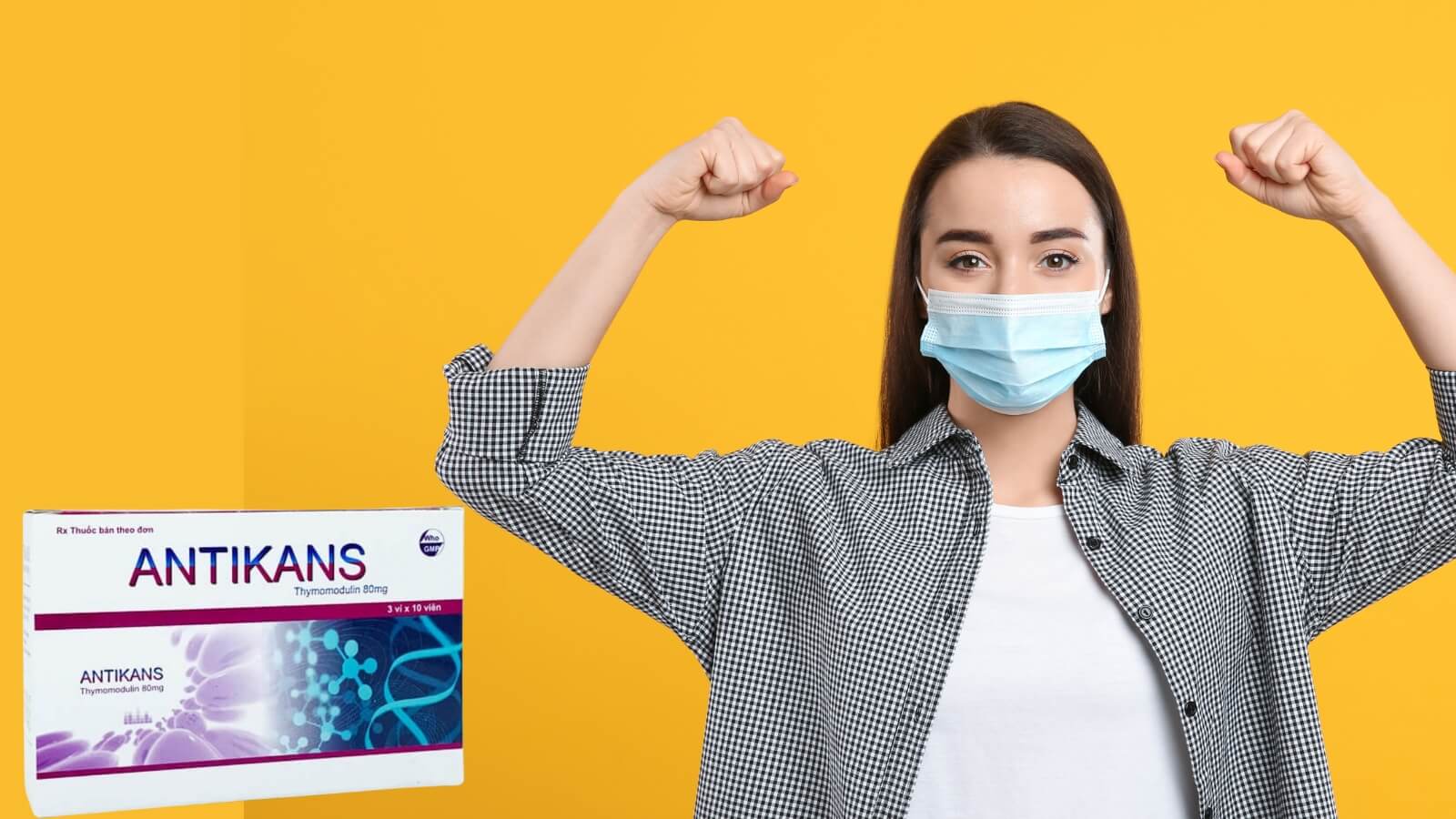 Thuốc AntiKans chứa Thymomodulin có tác dụng tăng cường miễn dịch
