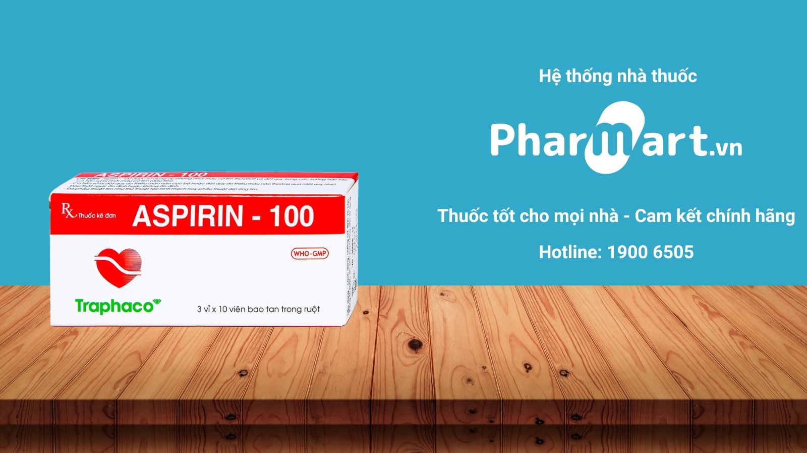 Mua ngay Aspirin Traphaco tại Pharmart.vn