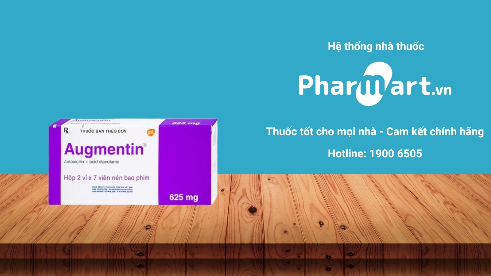 Mua ngay thuốc Augmentin 625mg chính hãng tại Pharmart.vn