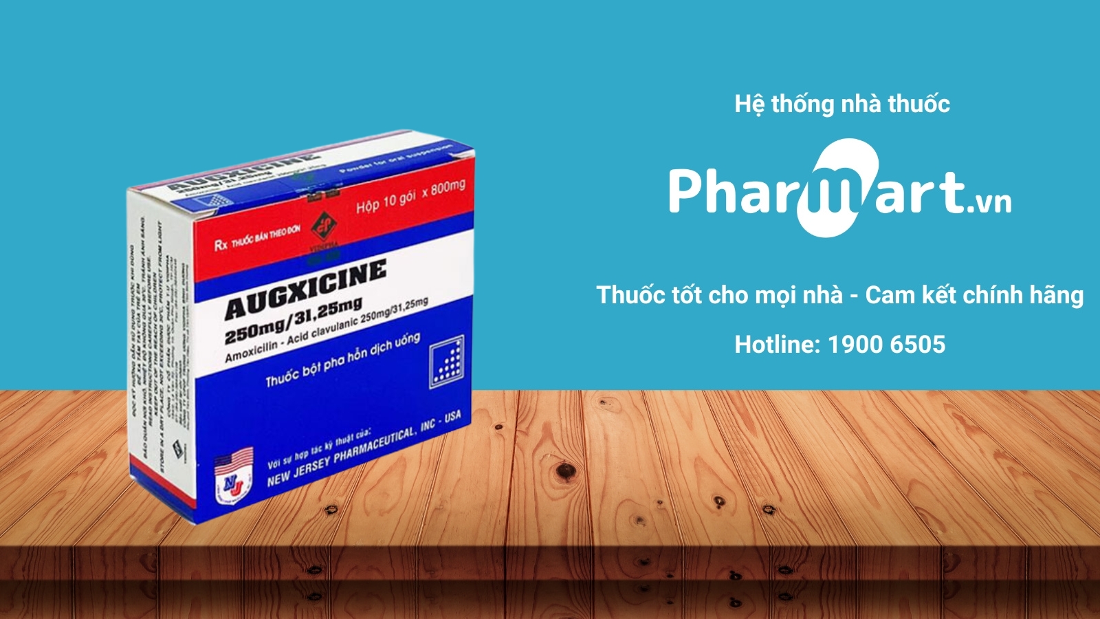 Mua ngay thuốc Augxicine (250mg/31,25mg) chính hãng tại Pharmart.vn