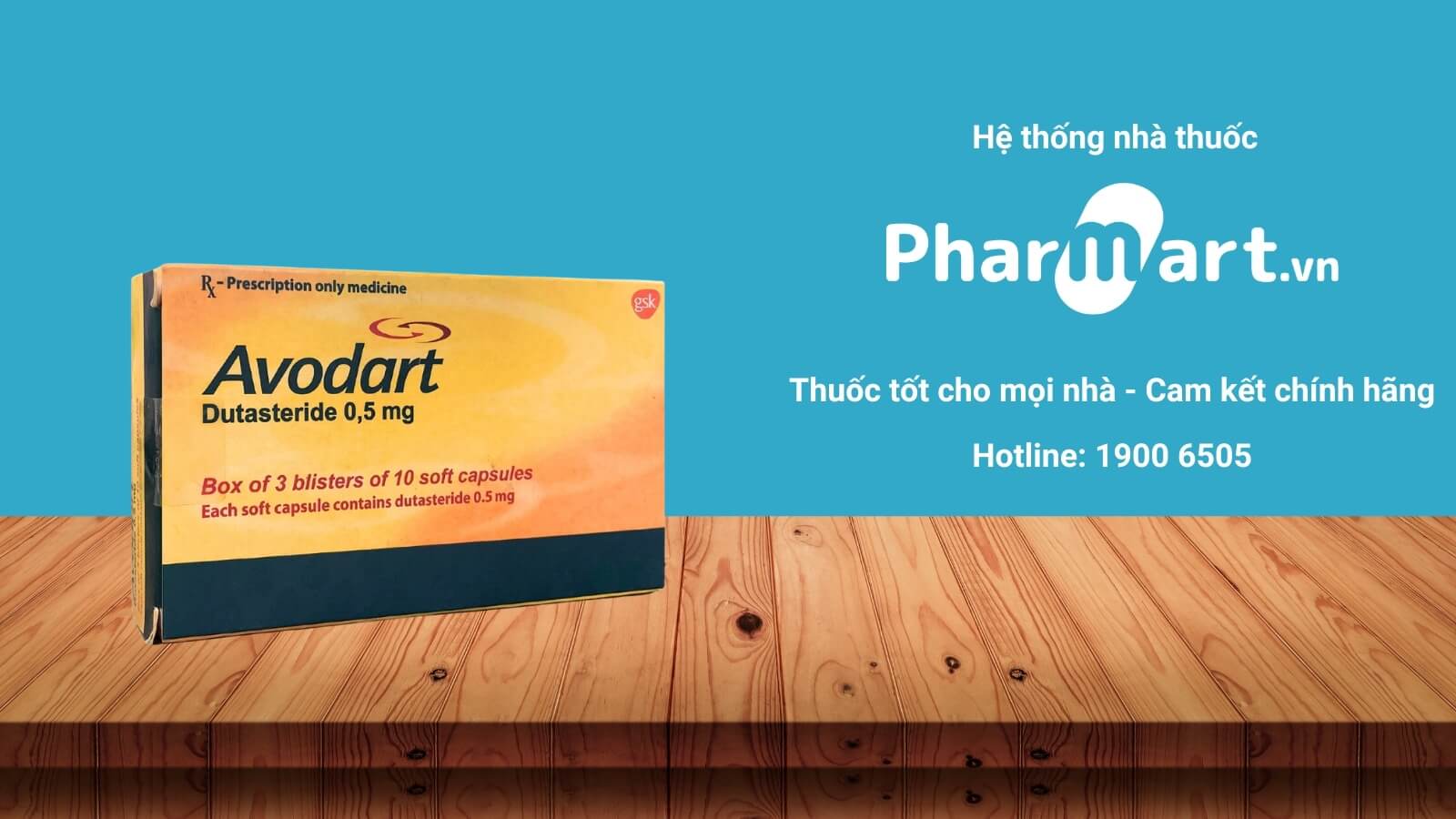 Mua Thuốc Avodart 0.5 mg chính hãng tại Pharmart.vn