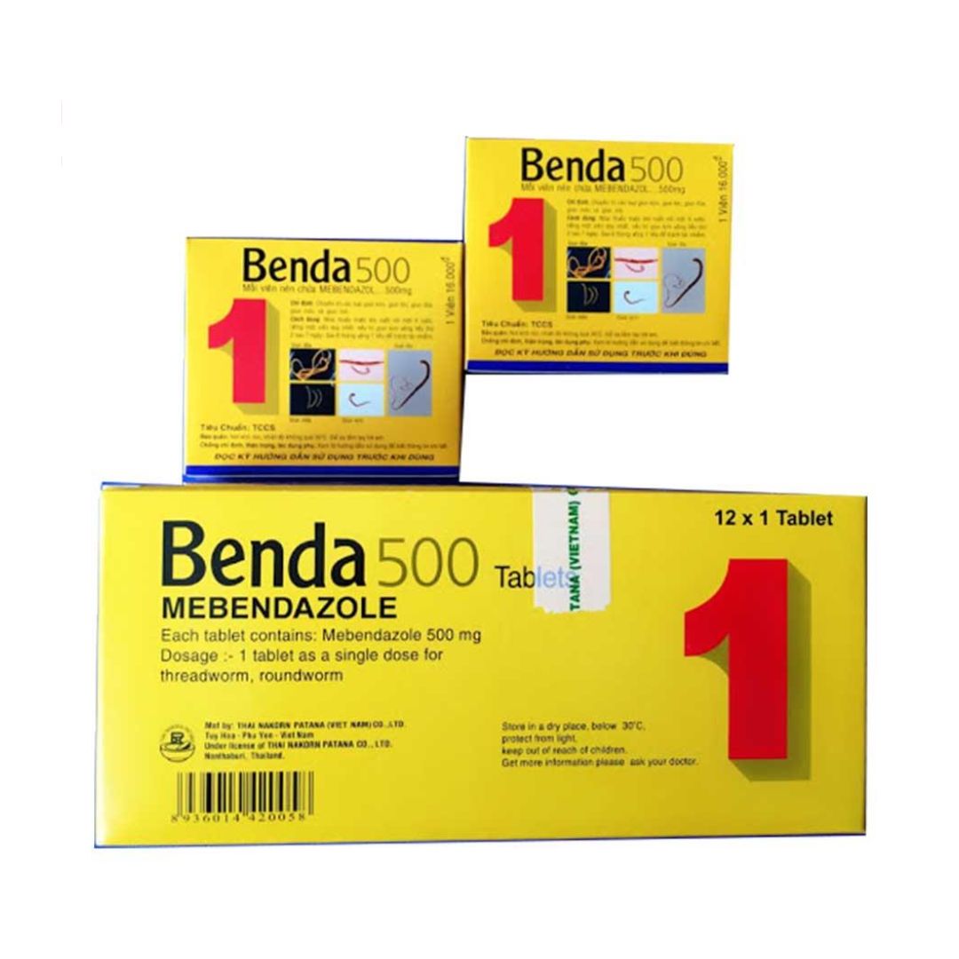 Thuốc Benda (500mg) - Điều trị nhiễm giun sán - Pharmart.vn