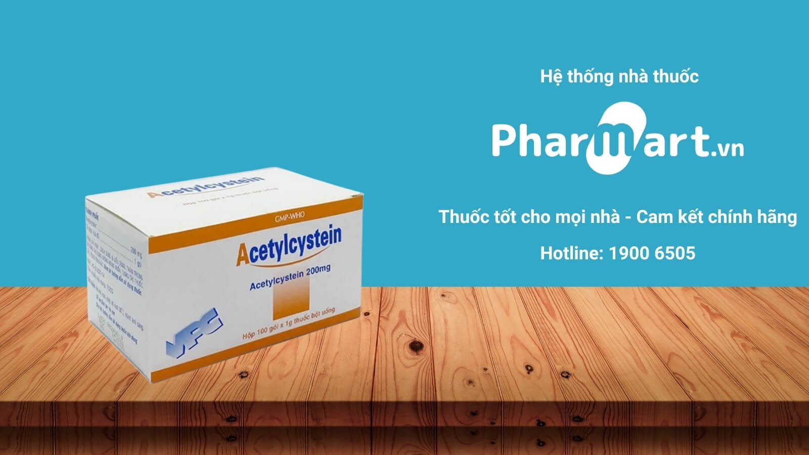 Mua Thuốc Bột Acetylcystein 200mg chính hãng tại Pharmart.vn