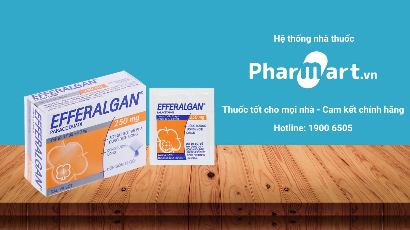 Mua Efferalgan 250mg gói chính hãng tại Pharmart.vn