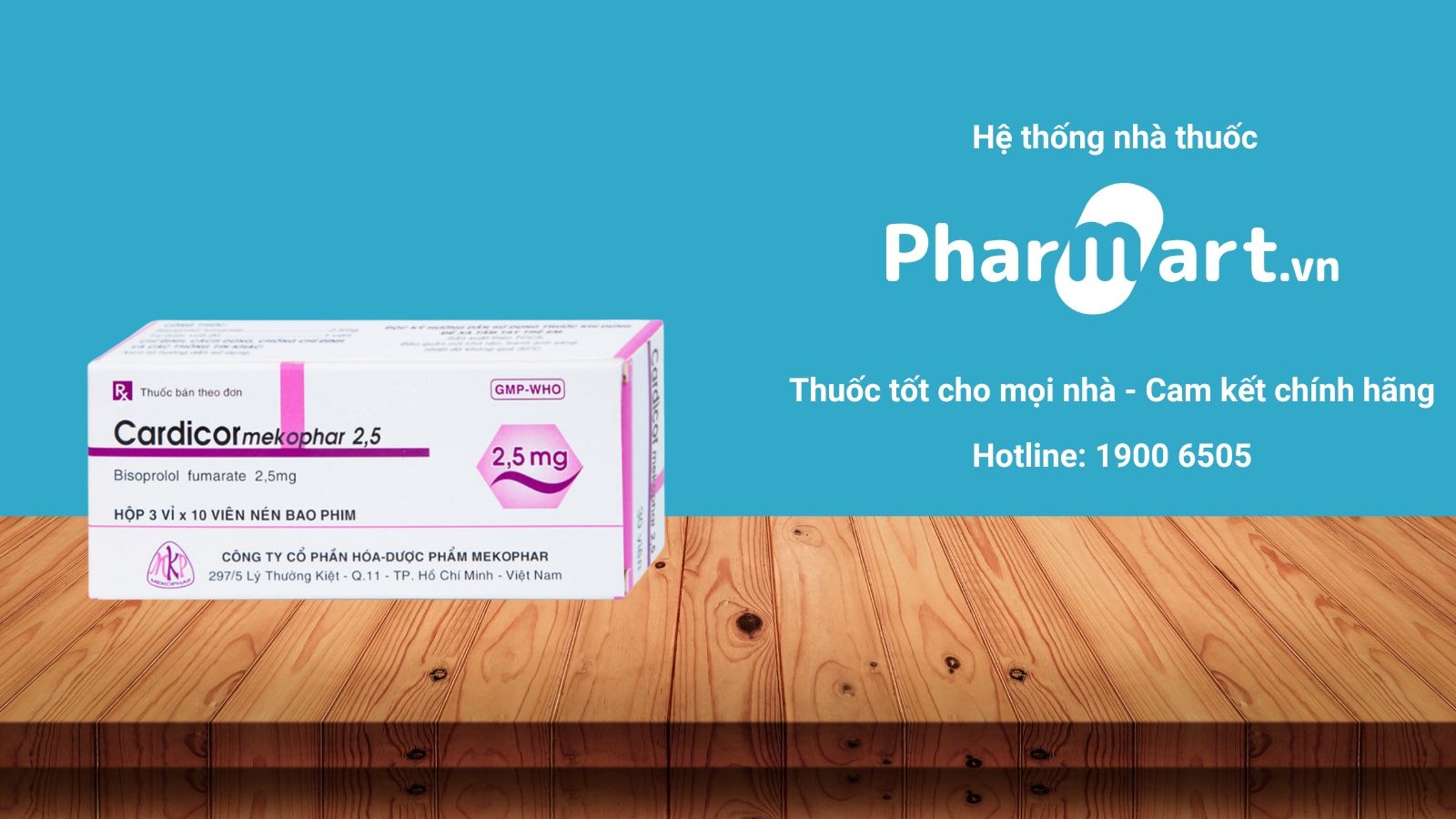 Mua ngay Cardicor 2,5mg chính hãng tại Pharmart.vn