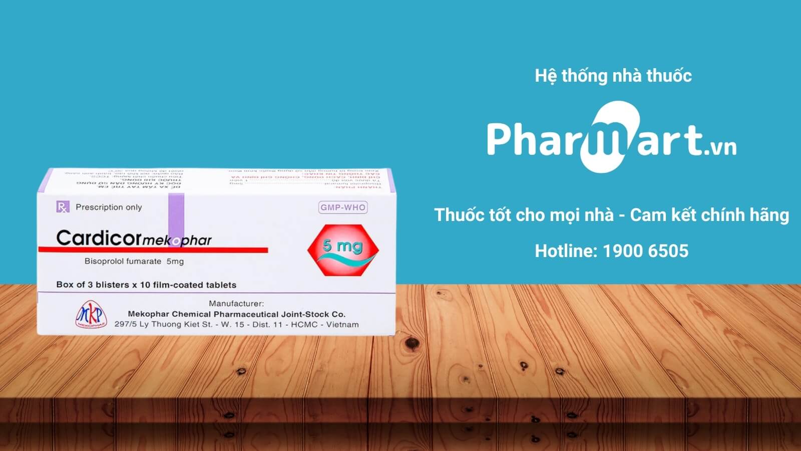 Mua Thuốc Cardicor 5mg chính hãng tại Pharmart.vn