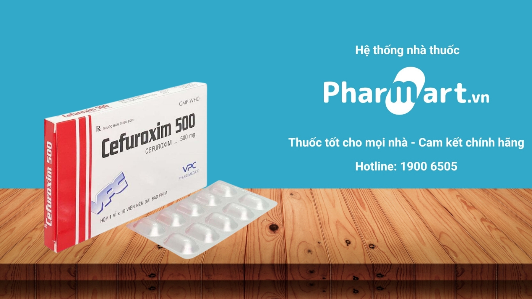 Mua ngay thuốc Cefuroxime 500 VPC chính hãng tại Pharmart.vn