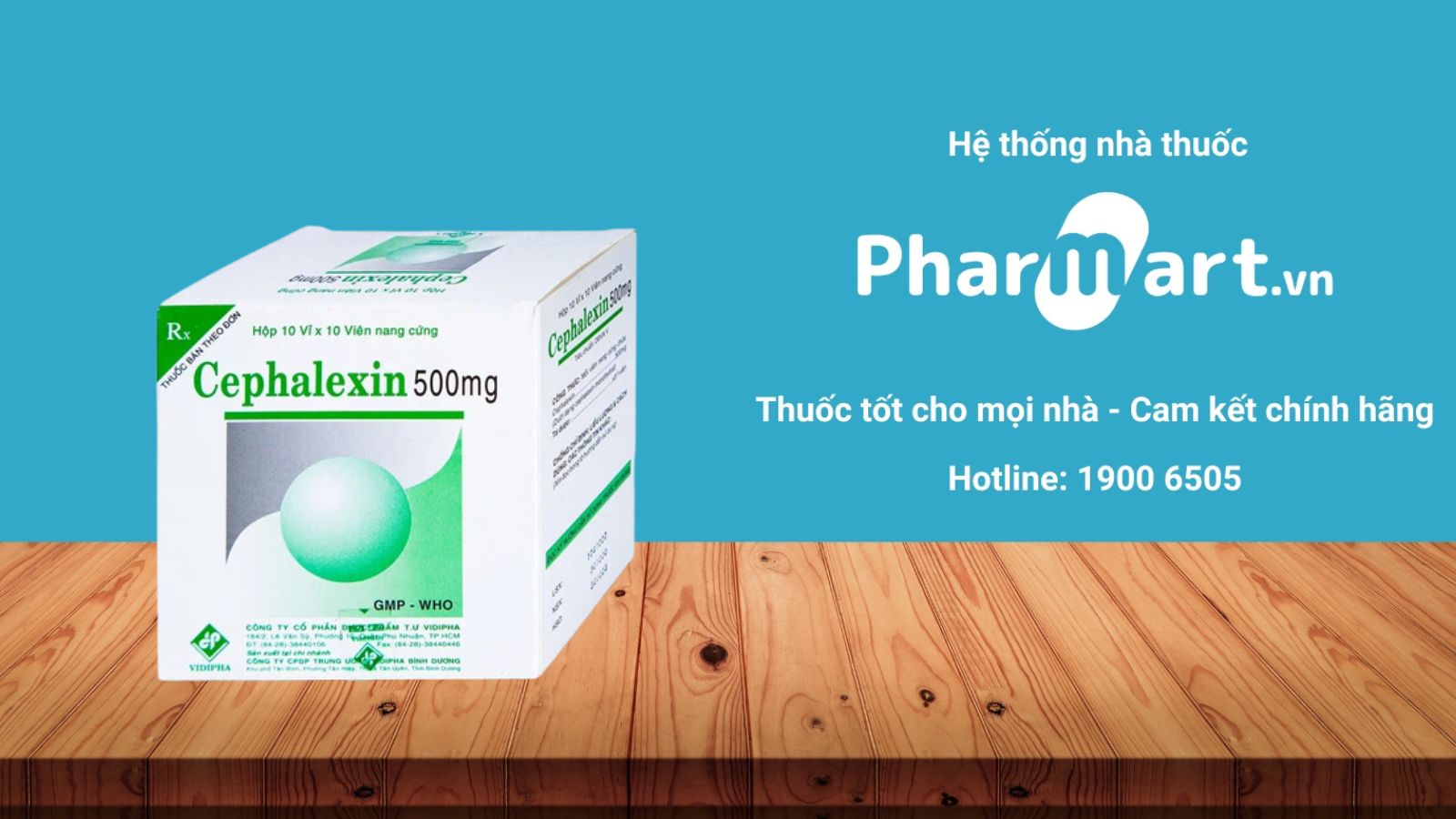 Mua ngay thuốc Cephalexin 500mg chính hãng tại Pharmart.vn