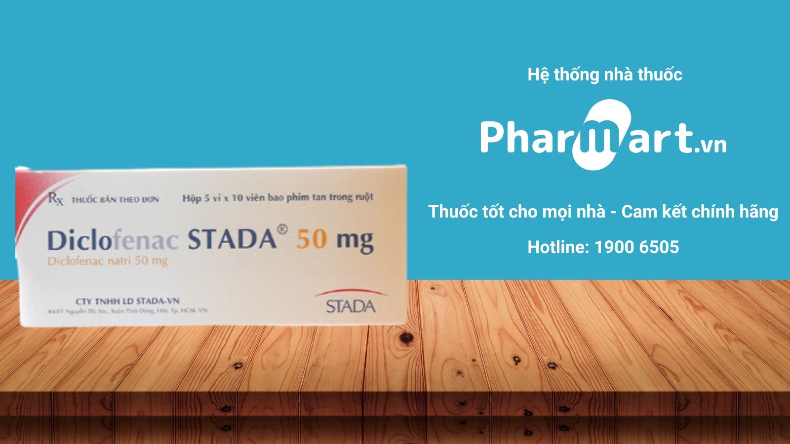 Mua ngay Diclofenac stada 50mg tại Pharmart.vn