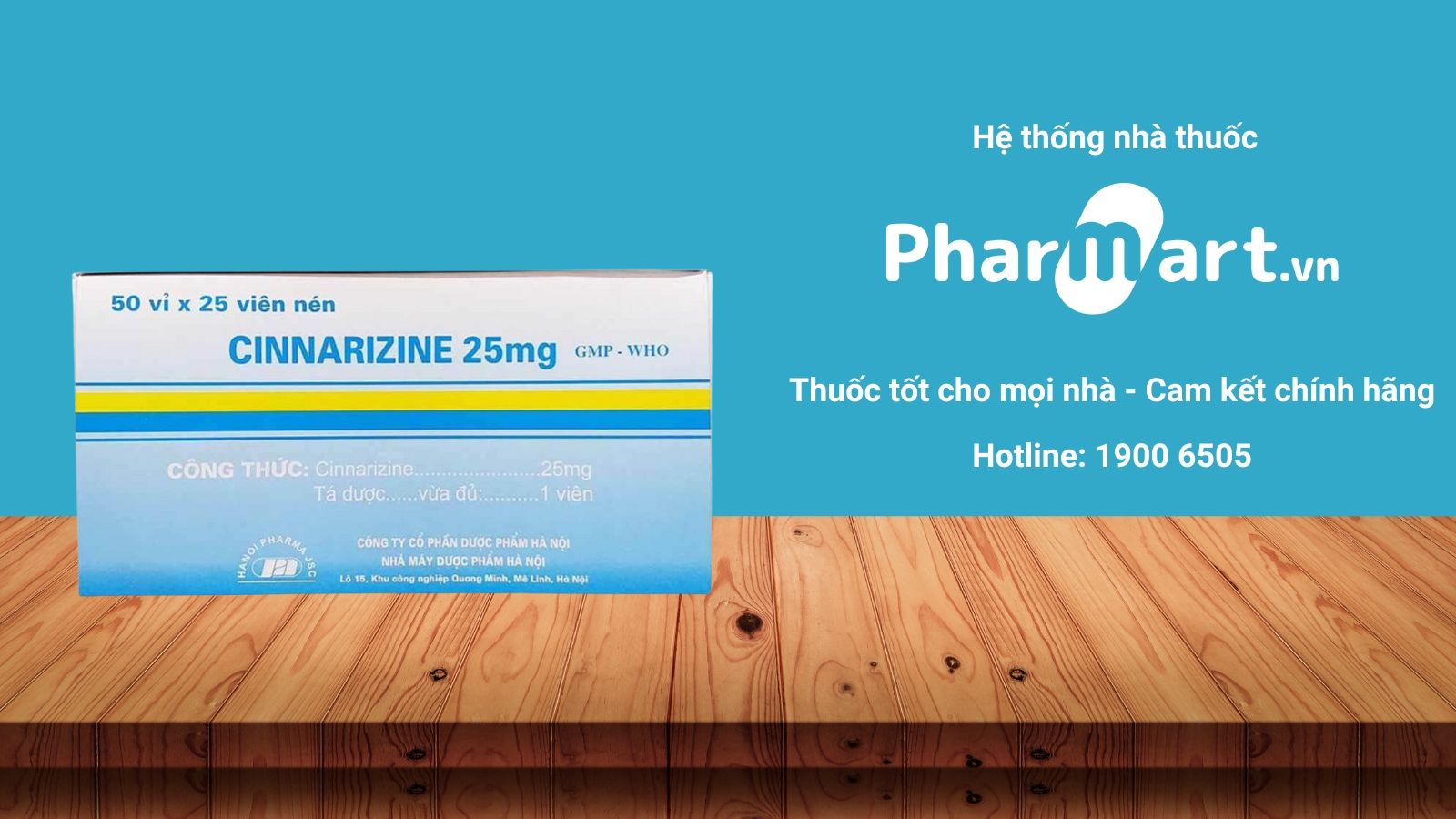 Mua ngay Cinnarizine 25mg tại Pharmart.vn