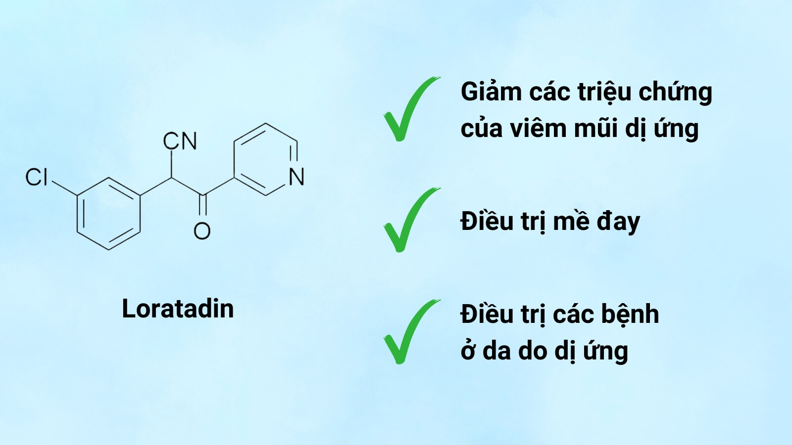 Loratadin giúp điều trị các bệnh dị ứng 