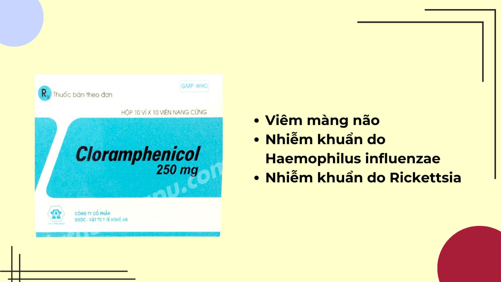 Mua ngay Cloramphenicol 250mg tại Pharmart.vn