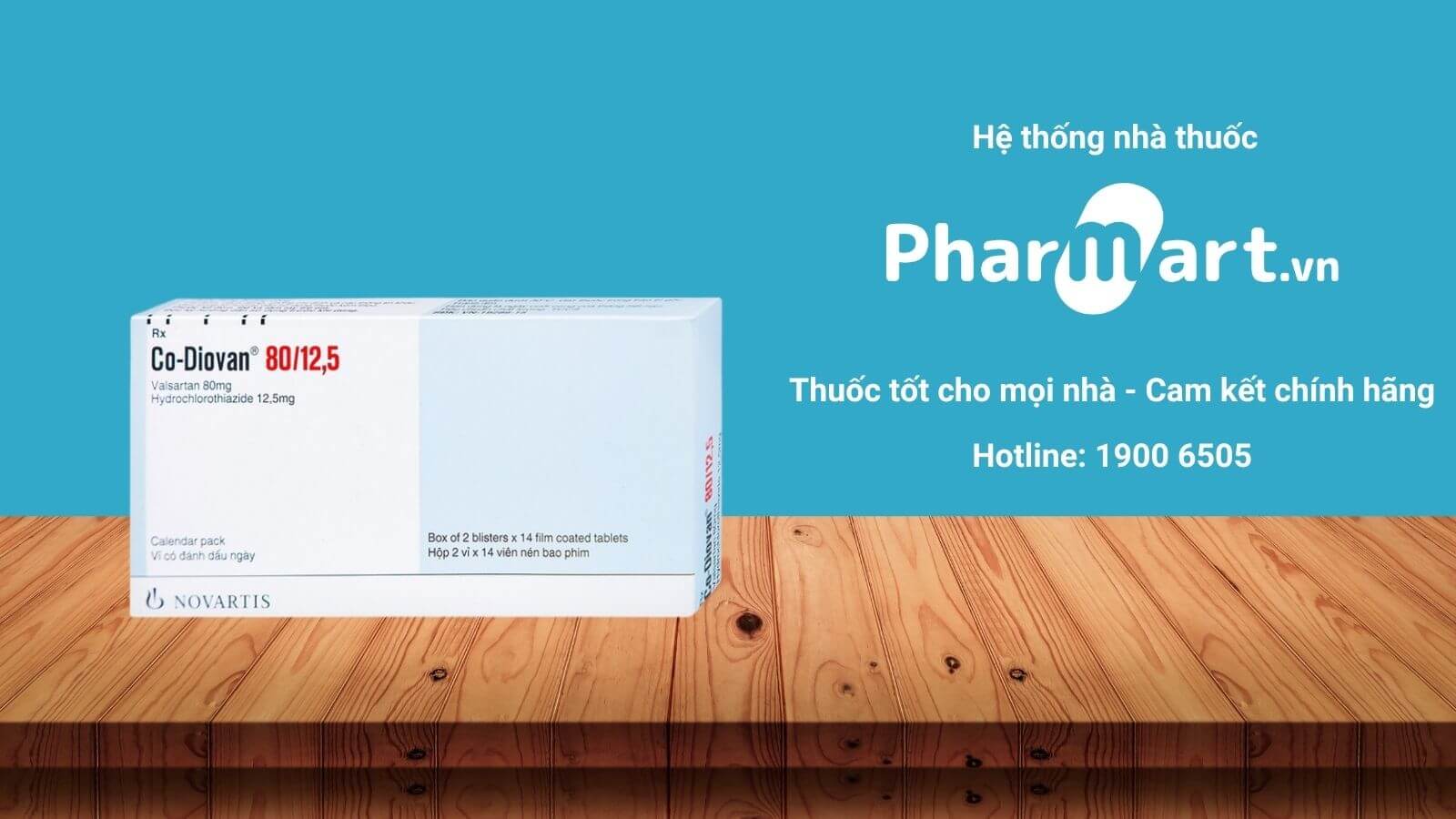 Mua ngay Co-Diovan 80/12.5 chính hãng tại Pharmart.vn