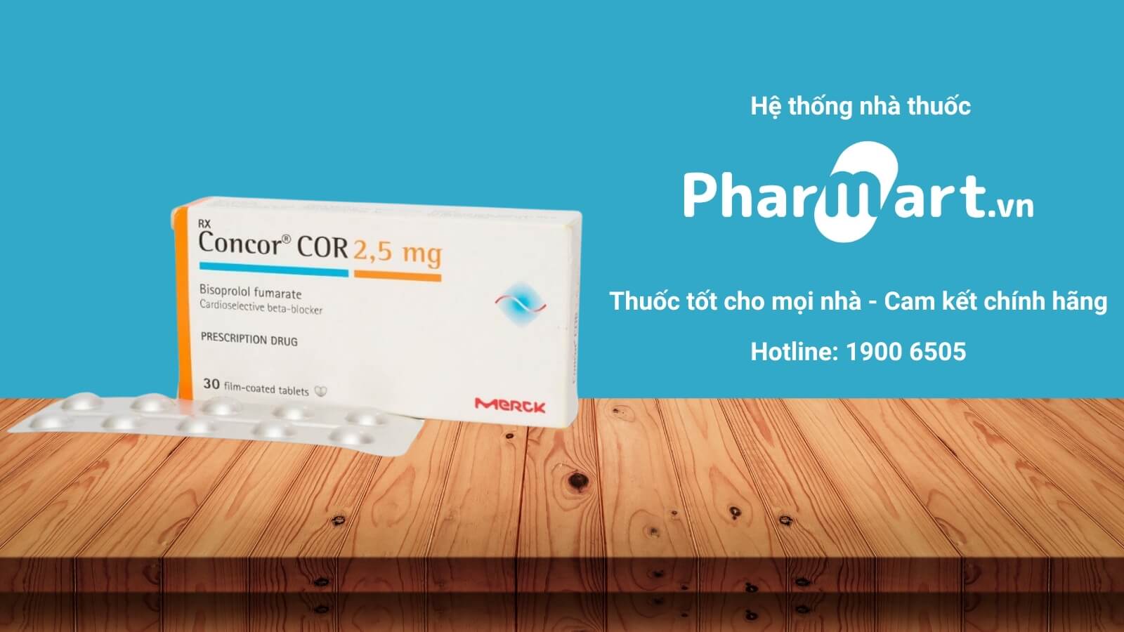 Mua ngay Thuốc Concor Cor 2,5mg tại Pharmart.vn