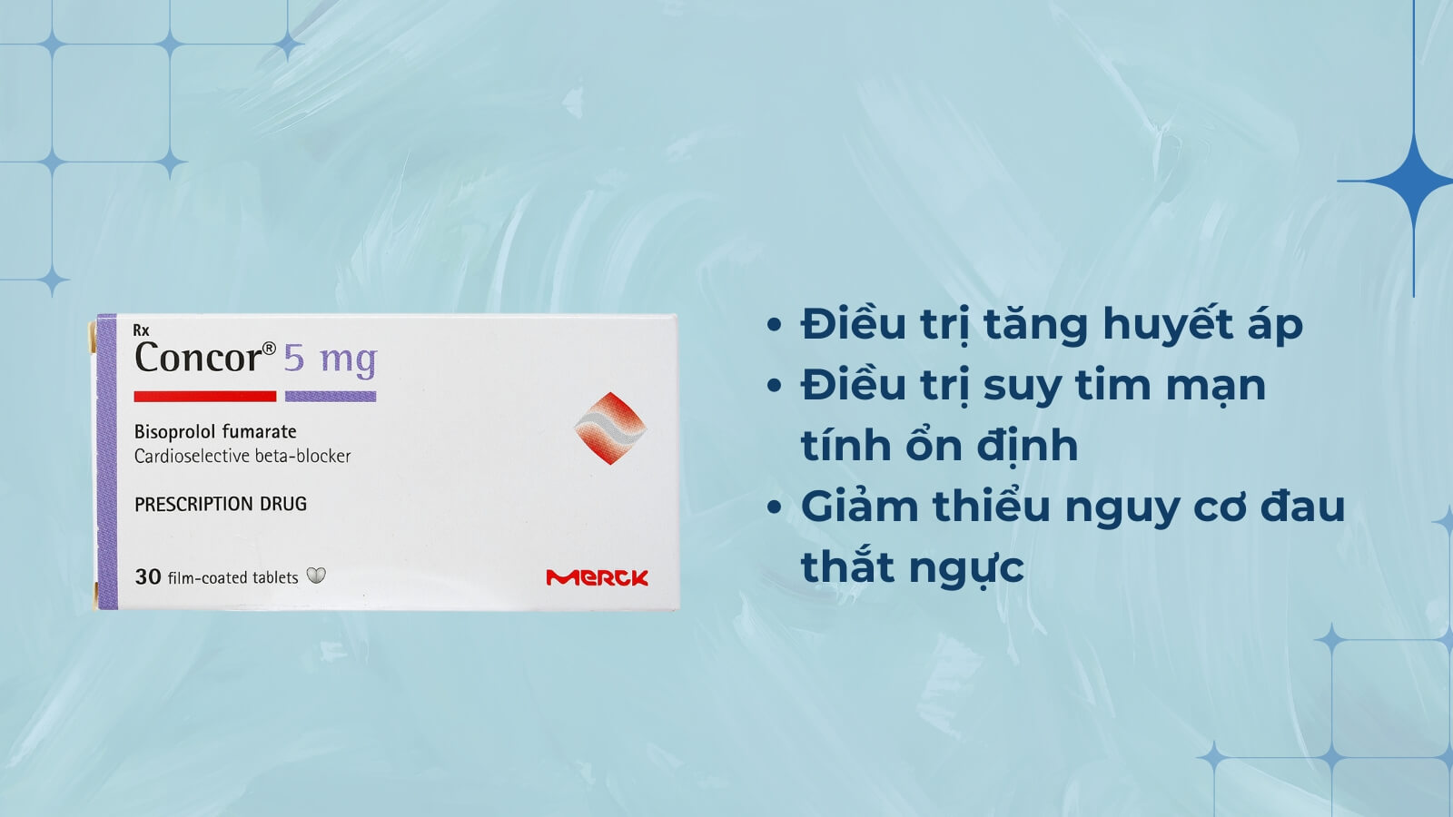 Concor là thuốc chẹn beta giao cảm