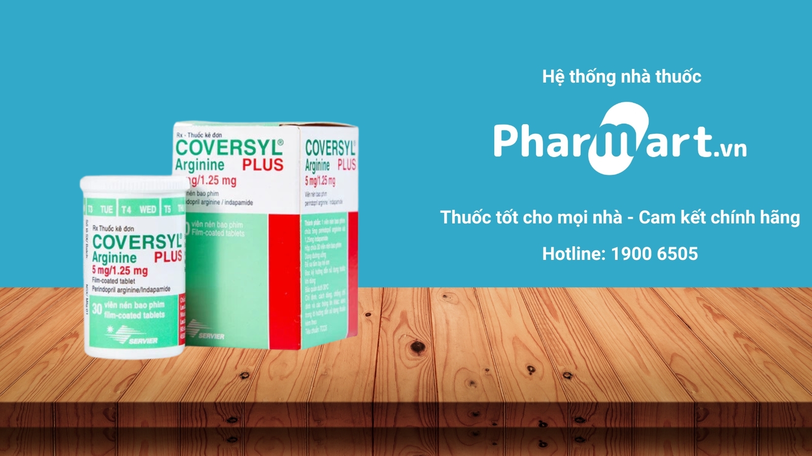 Mua ngay thuốc Coversyl Plus 5/1.25 chính hãng tại Pharmart.vn