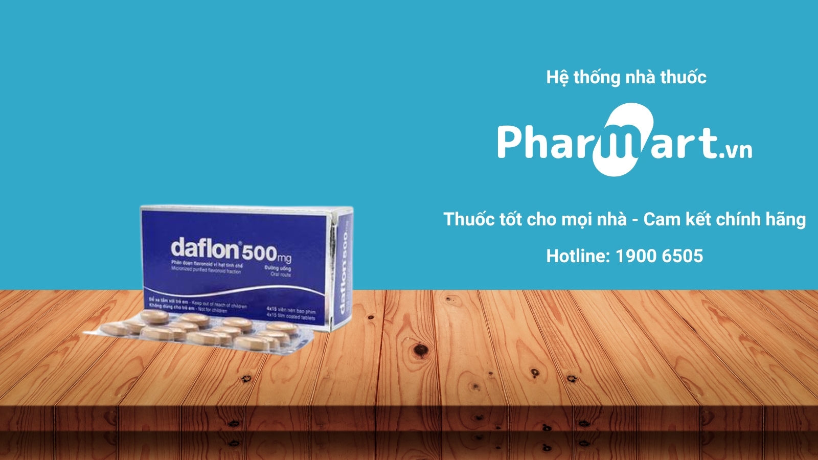 Mua ngay thuốc Daflon 500mg chính hãng tại Pharmart.vn