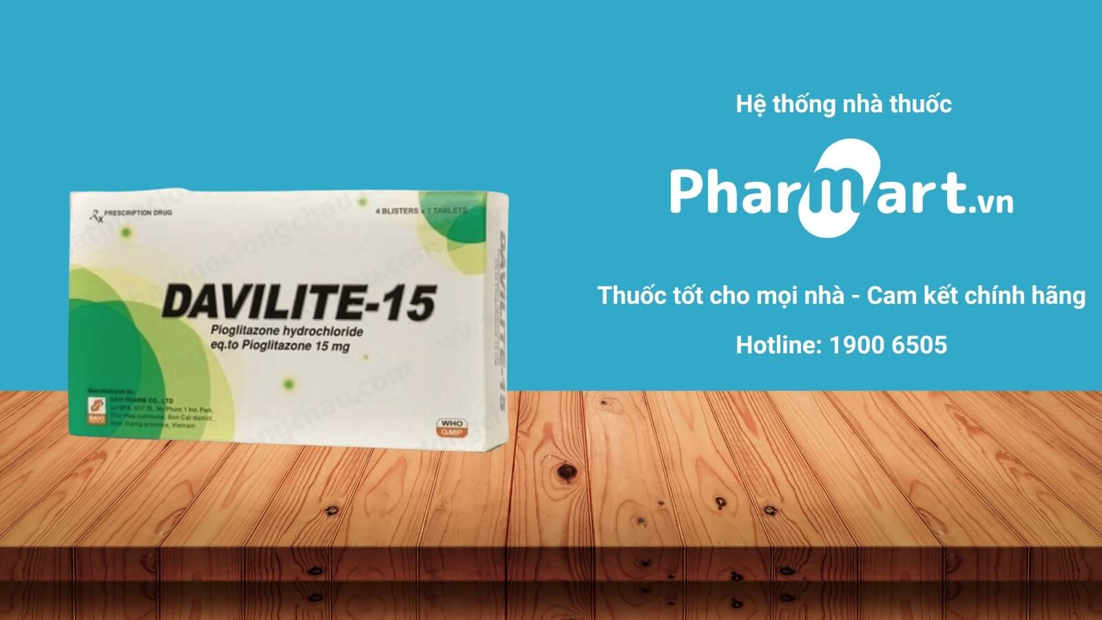 Mua ngay Davilite 15 tại Pharmart.vn