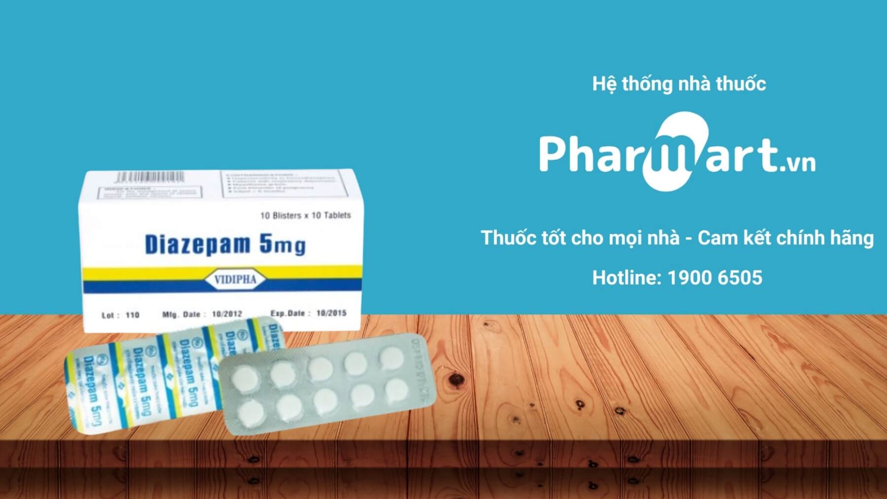 Mua ngay Diazepam 5mg Vidipha tại Pharmart.vn