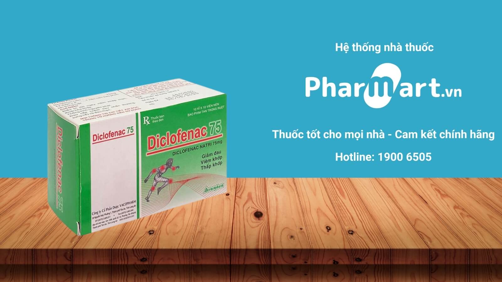 Mua Thuốc Diclofenac 75 vacopharm tại Pharmart.vn