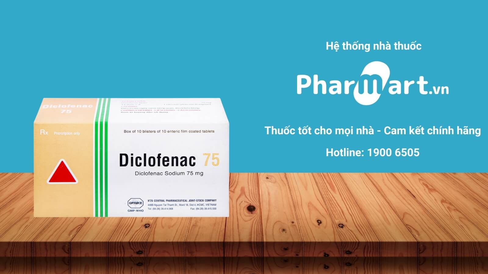 Mua Diclofenac 75mg chính hãng tại Pharmart.vn