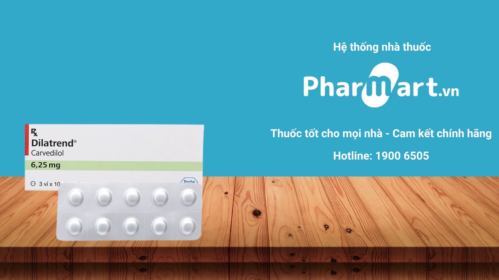 Mua Thuốc Dilatrend 6,25mg chính hãng tại Pharmart.vn 