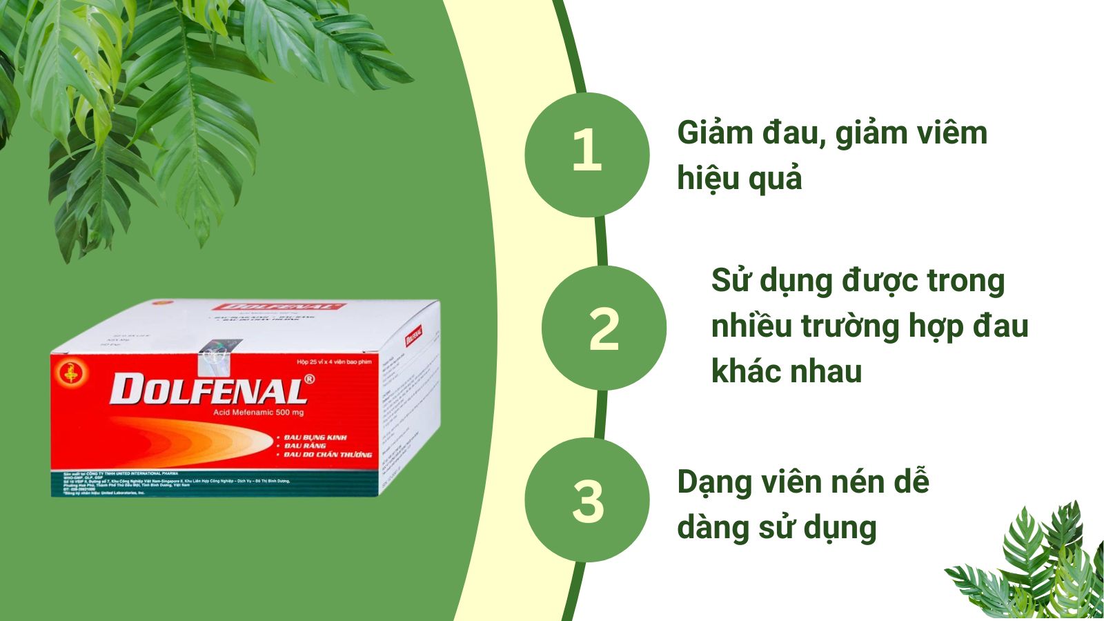 Công dụng vượt trội của thuốc Dolfenal