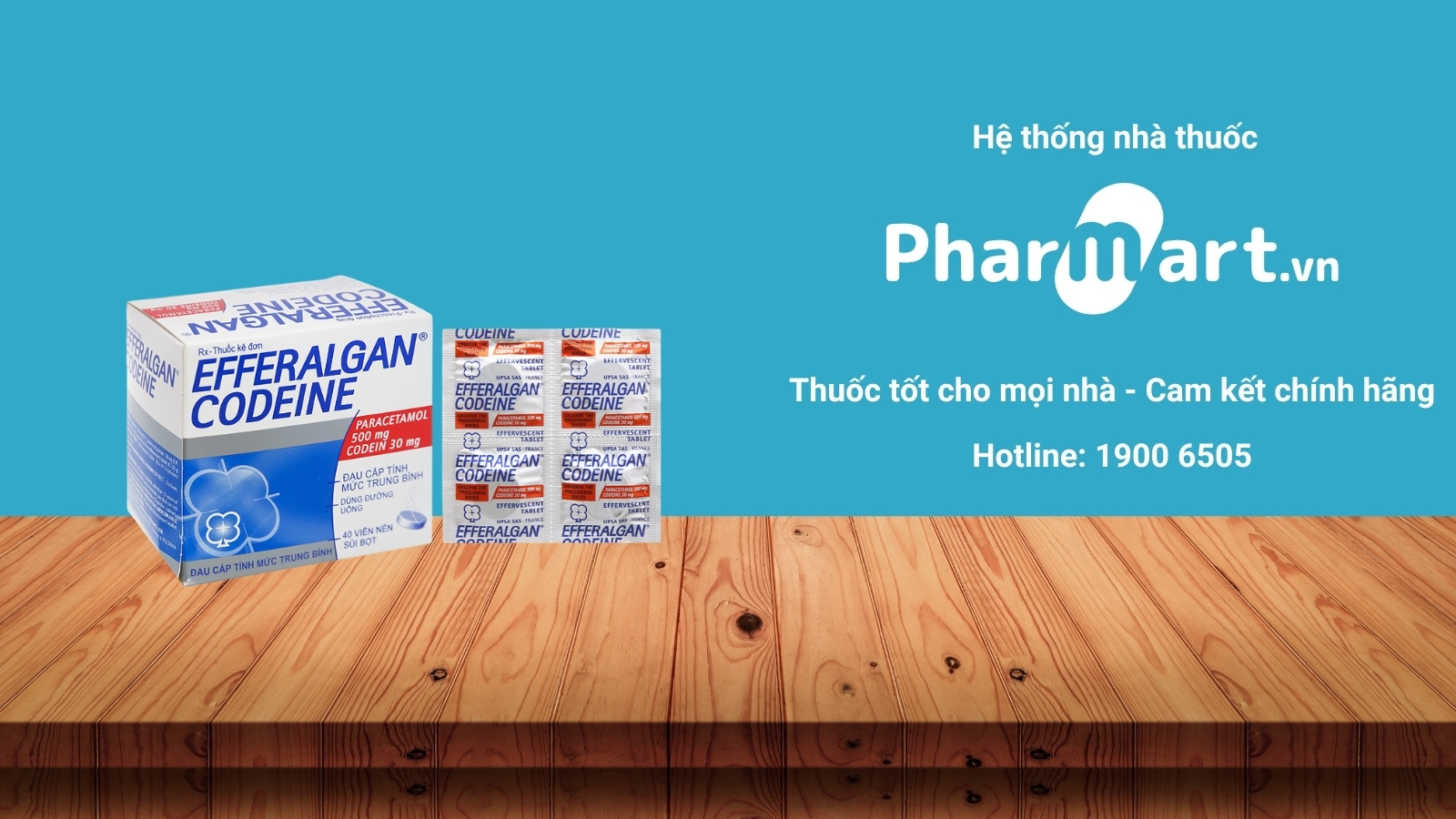 Mua thuốc Efferalgan Codein chính hãng tại Pharmart,vn