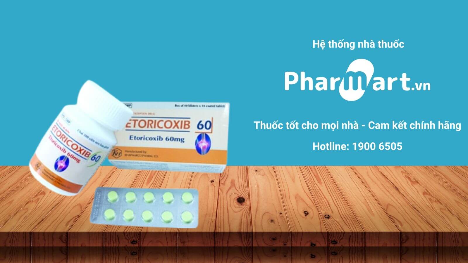Mua ngay Etoricoxib Khapharco 60mg chính hãng tại Pharmart.vn