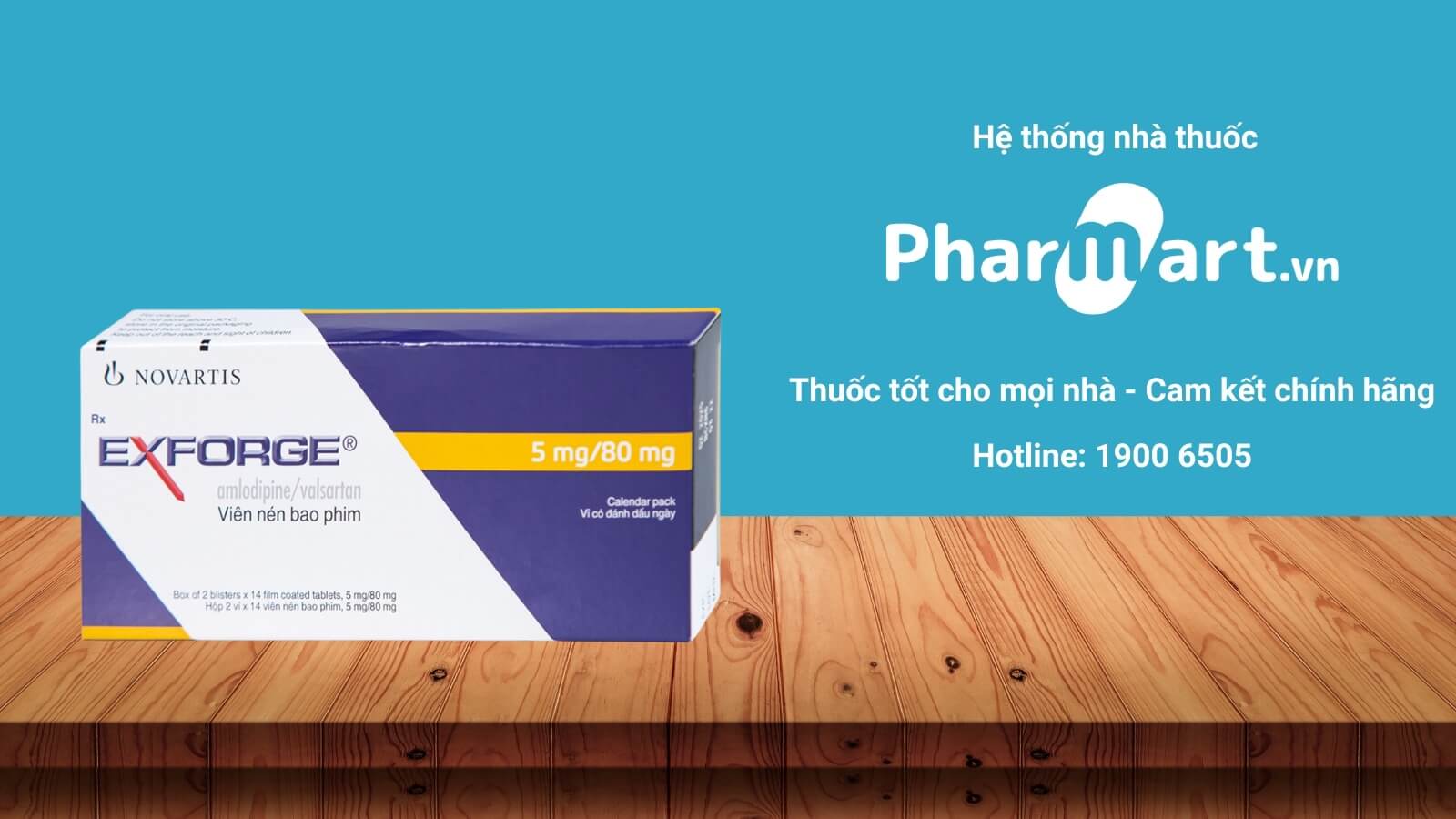 Mua Thuốc Exforge 5mg/80mg chính hãng tại Pharmart.vn
