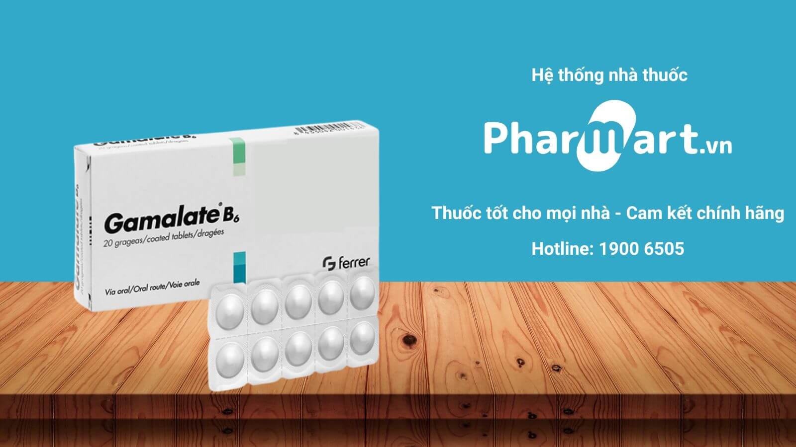 Mua ngay Gamalate B6 viên chính hãng tại Pharmart.vn
