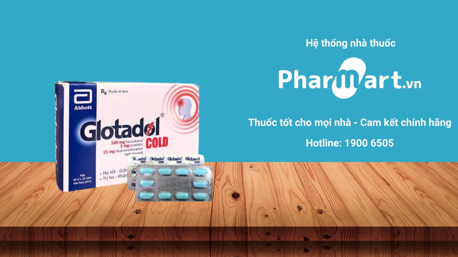 Mua ngay thuốc Glotadol Cold chính hãng tại Pharmart.vn