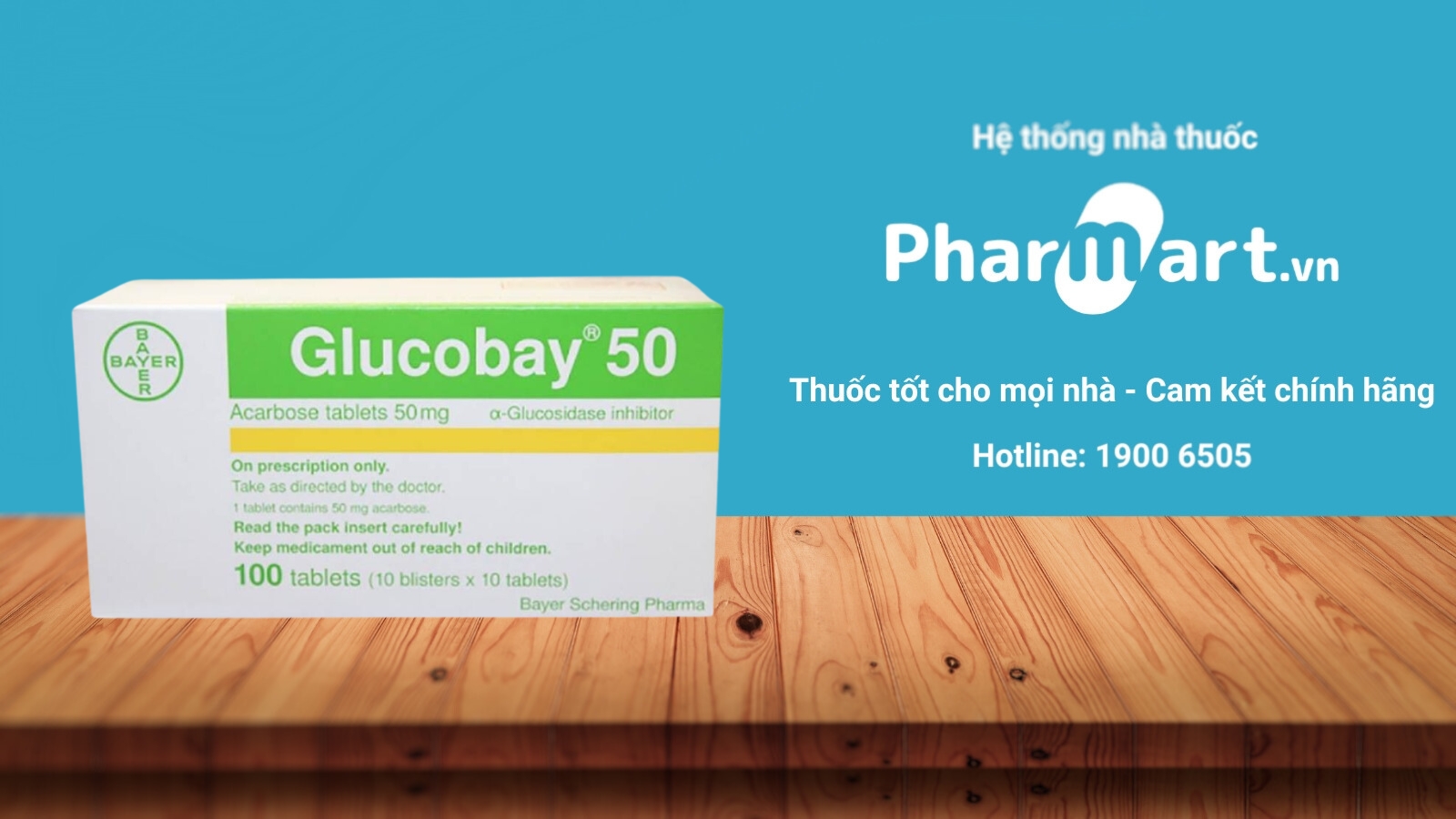 Mua sản phẩm chính hãng Glucobay tại Pharmart.vn