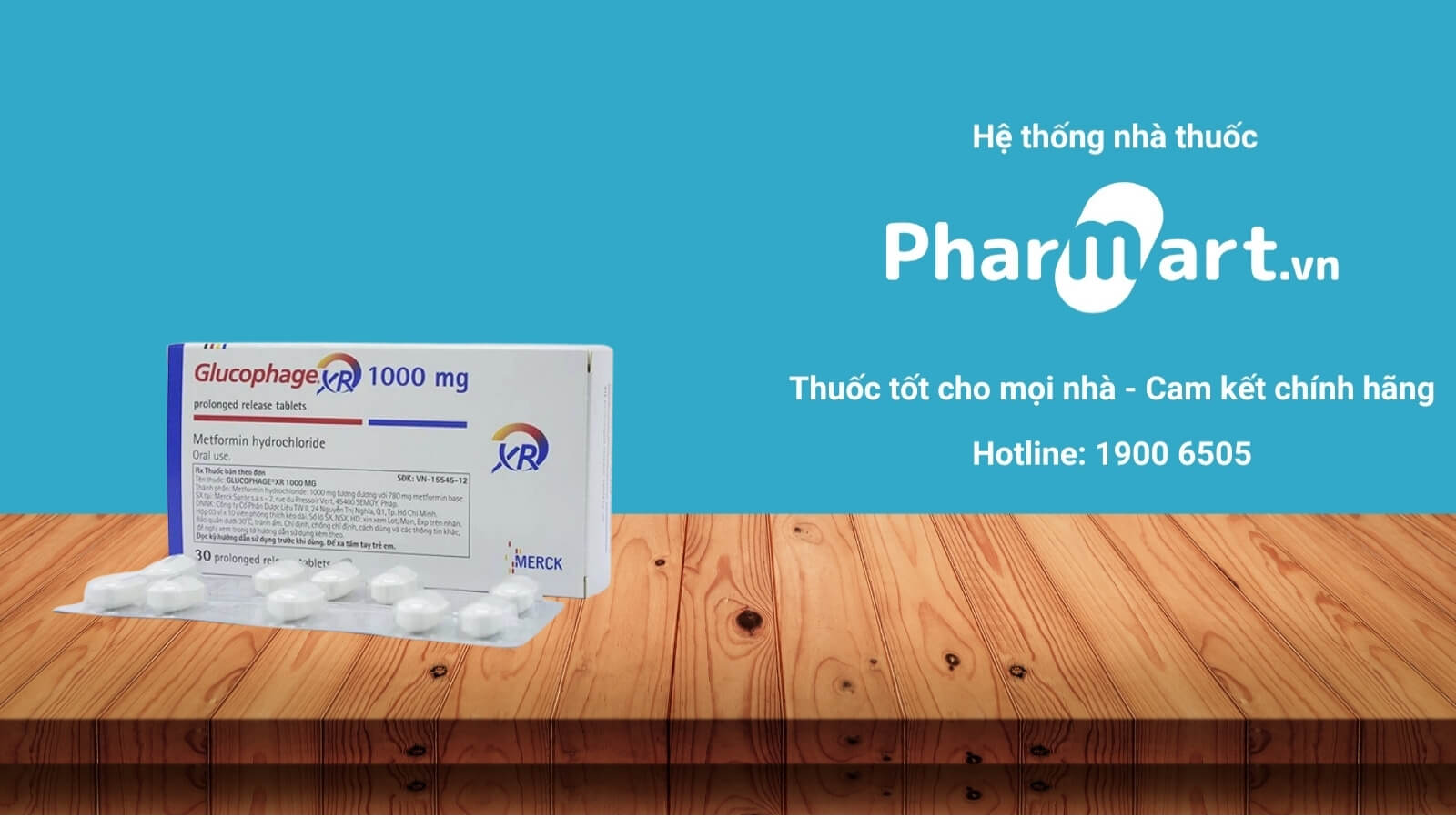 Mua ngay thuốc Glucopha XR 1000mg chính hãng tại Pharmart.vn