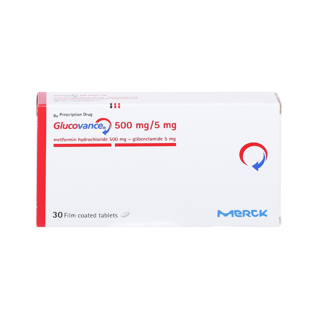 Thuốc Glucovance 500/5 điều trị đái tháo đường tuýp 2 - Pharmart.vn
