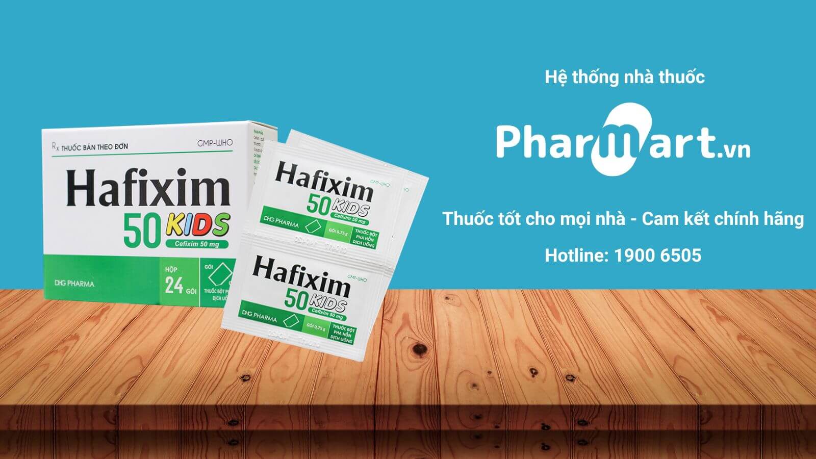 Mua ngay Hafixim 50 chính hãng tại Pharmart.vn