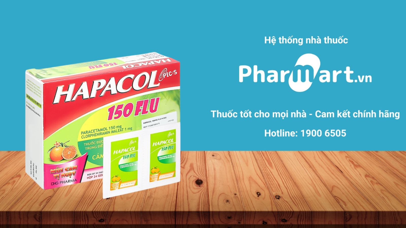Mua ngay thuốc Hapacol 150 Flu chính hãng tại Pharmart.vn