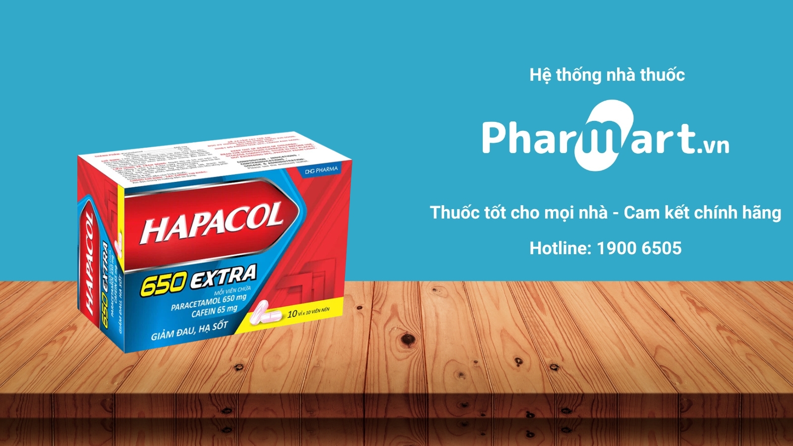 Mua ngay thuốc Hapacol 650 Extra chính hãng tại Pharmart.vn