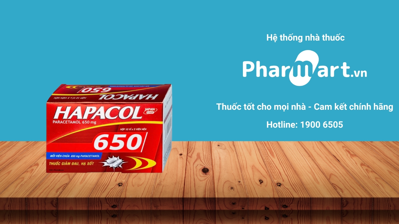 Mua ngay thuốc Hapacol 650 chính hãng tại Pharmart.vn