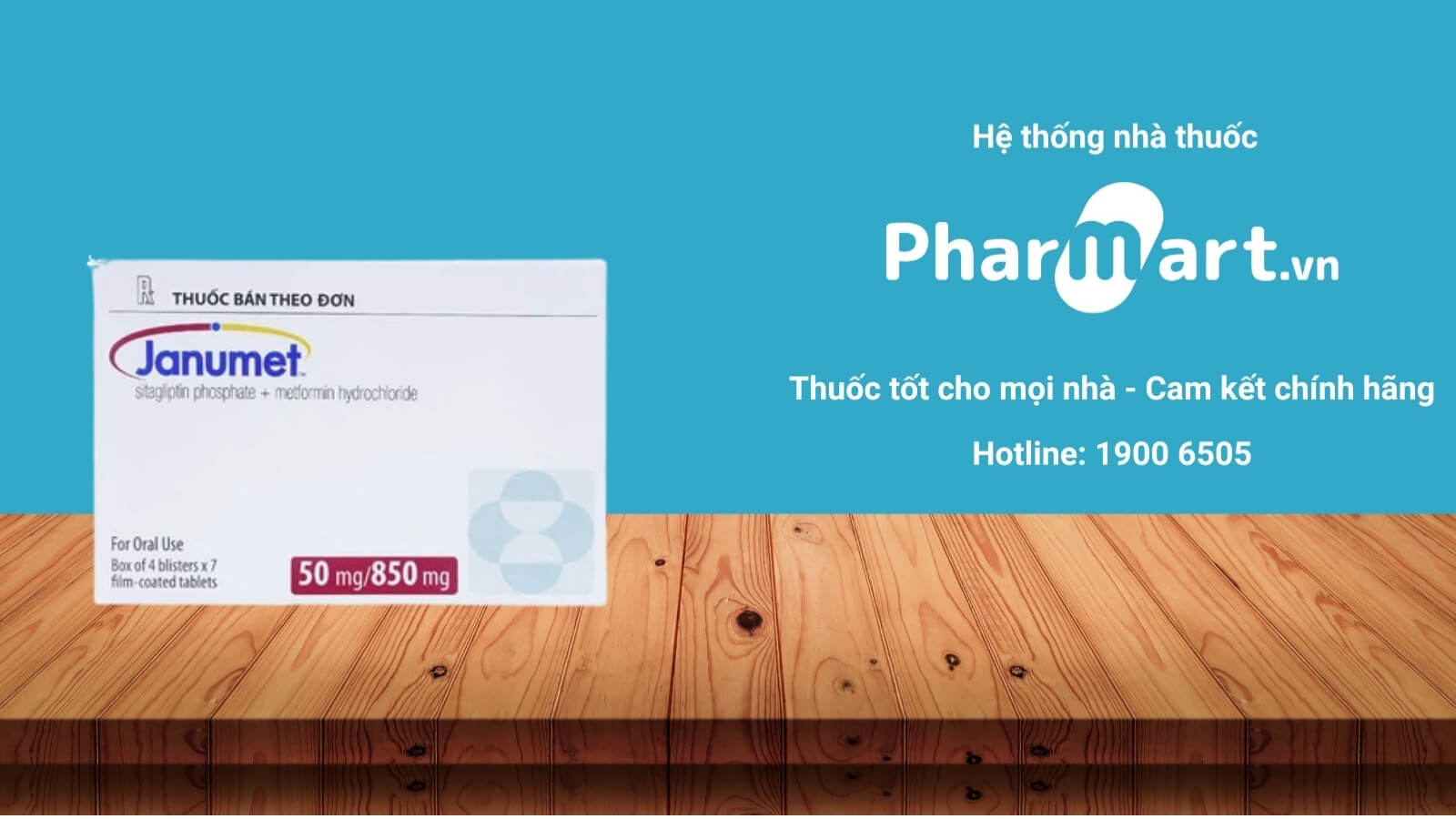 Mua ngay thuốc Janumet 50mg 850mg chính hãng tại Pharmart.vn
