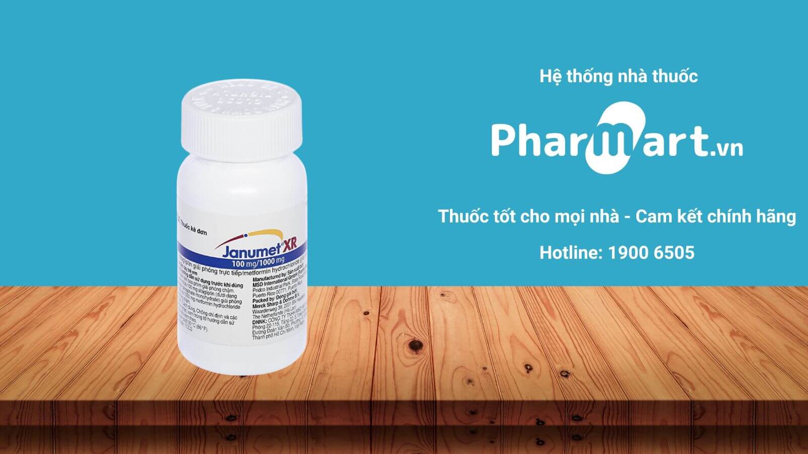 Mua ngay Janumet XR 100mg 1000mg chính hãng tại Pharmart.vn