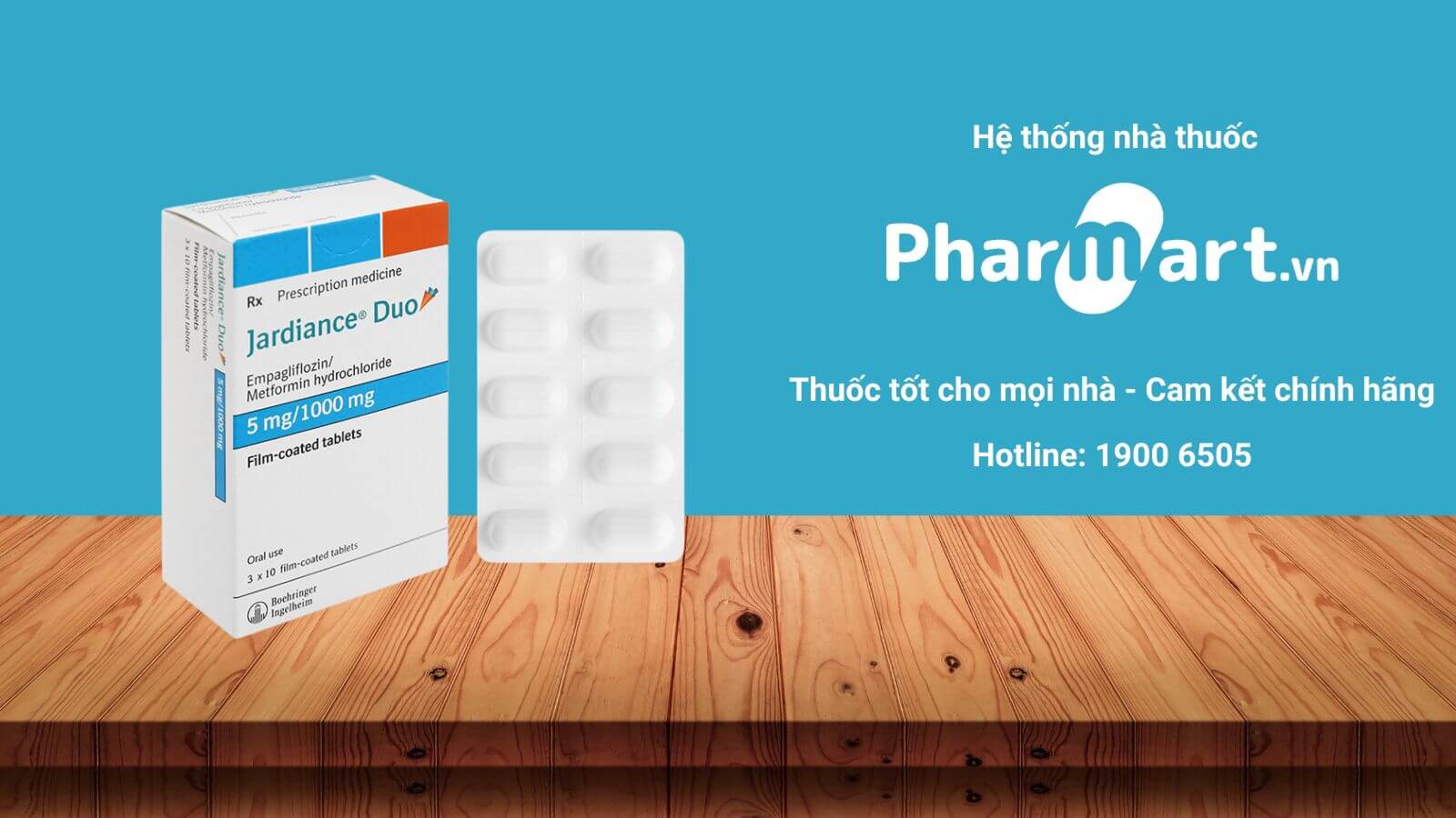 Mua ngay Jardiance Duo 5mg 1000mg chính hãng tại Pharmart.vn