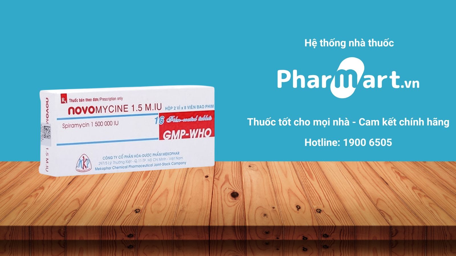 Mua ngay kháng sinh Novomycine 1.5M IU chính hãng tại Pharmart.vn