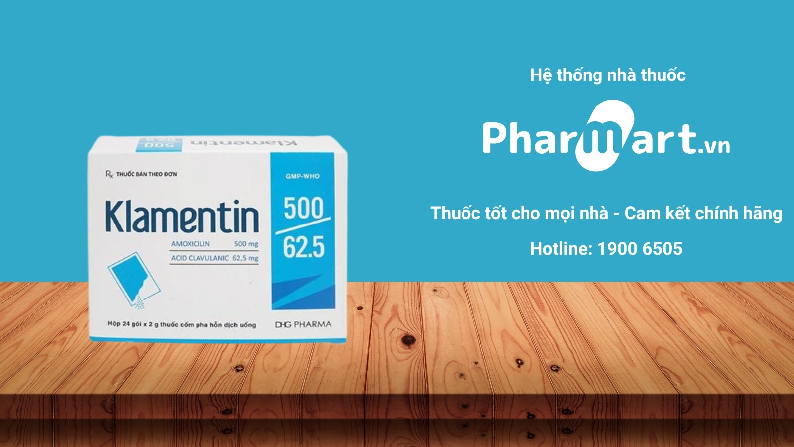 Mua ngay thuốc Klamentin 500/62.5 chính hãng tại Pharmart.vn