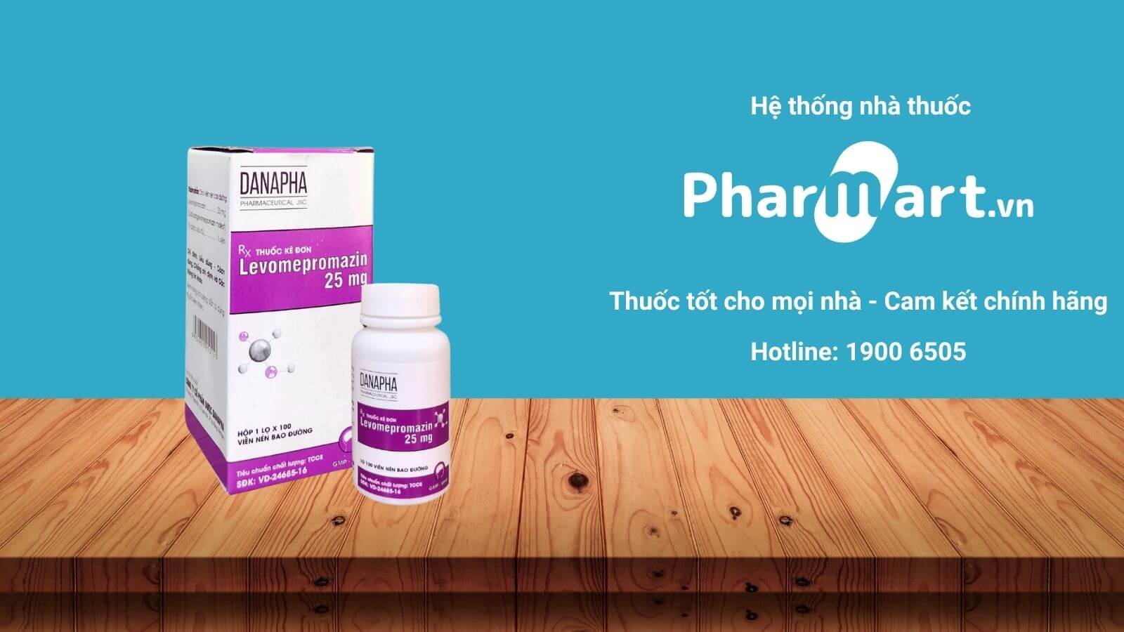 Mua ngay Levomepromazin 25mg Danapha chính hãng tại Pharmart.vn