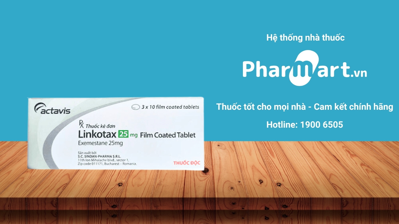 Mua ngay thuốc Linktotax 25mg chính hãng tại Pharmart.vn